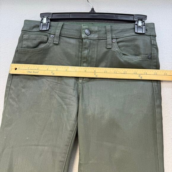 EUC Joe's Pant Women's 27 (4) Olive Green Coated Denim Skinny Leg Mid Rise EUC - Picture 11 of 14